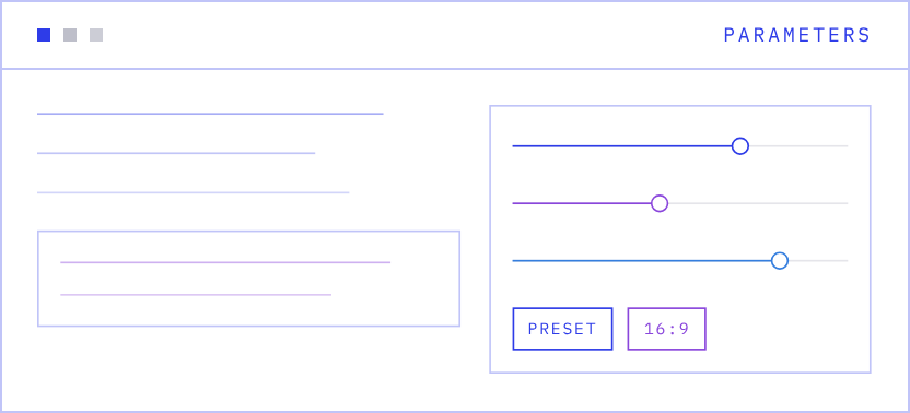 Property Panel pattern preview showing direct parameter controls