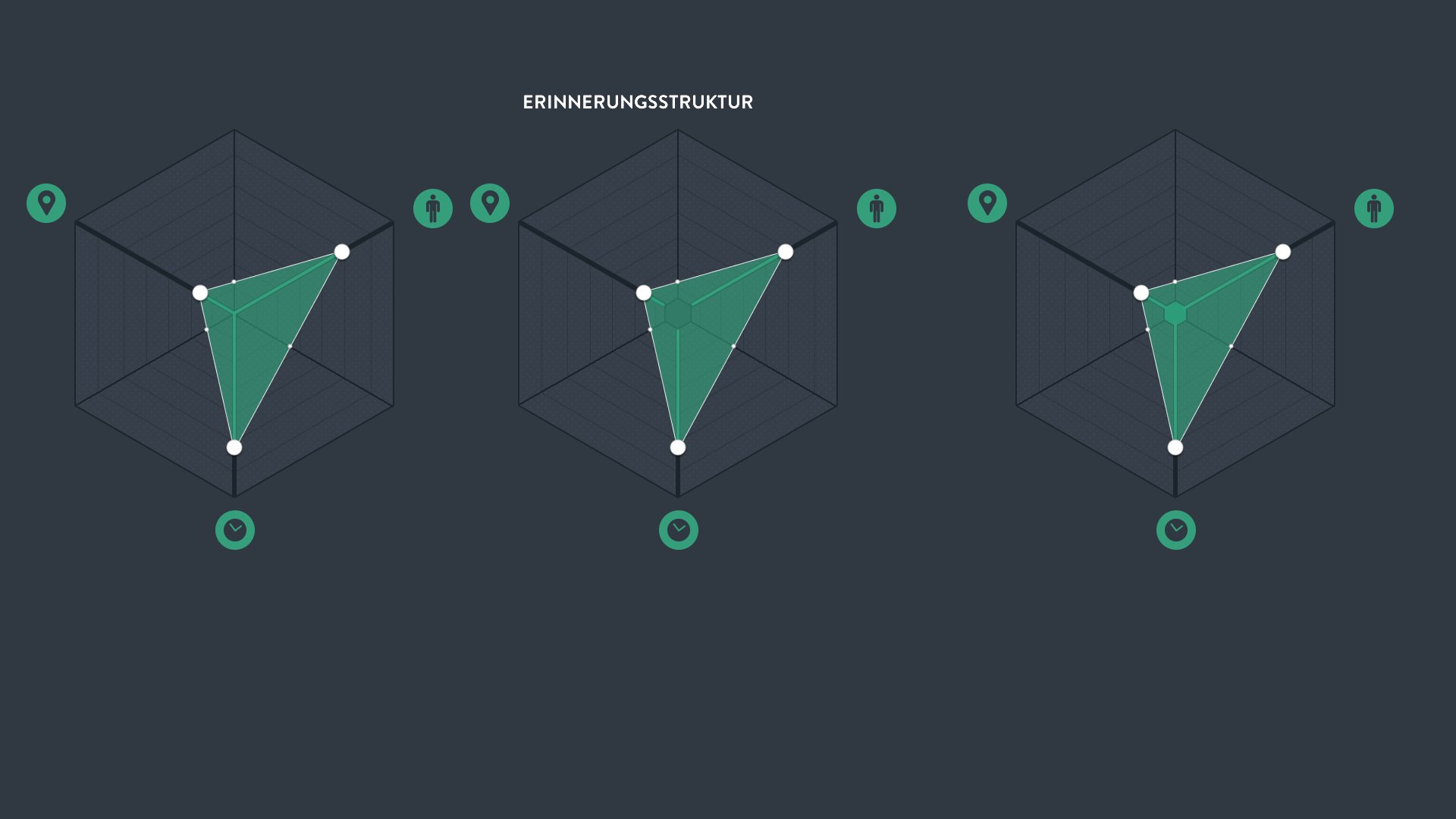 Interface iteration 1 — early hexagon exploration