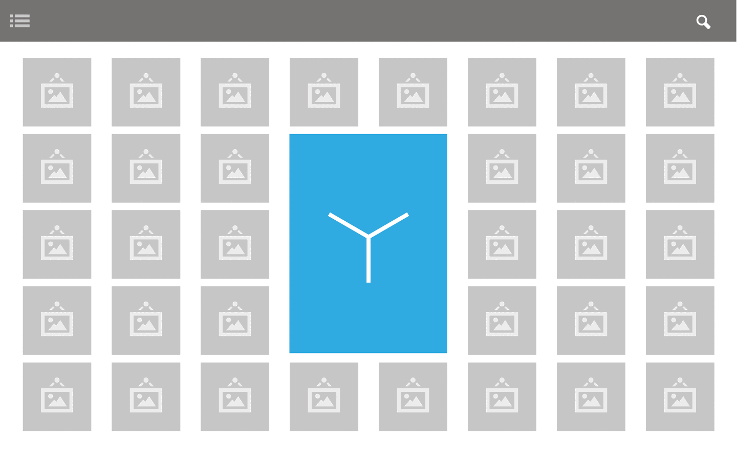 Wireframe — overview grid
